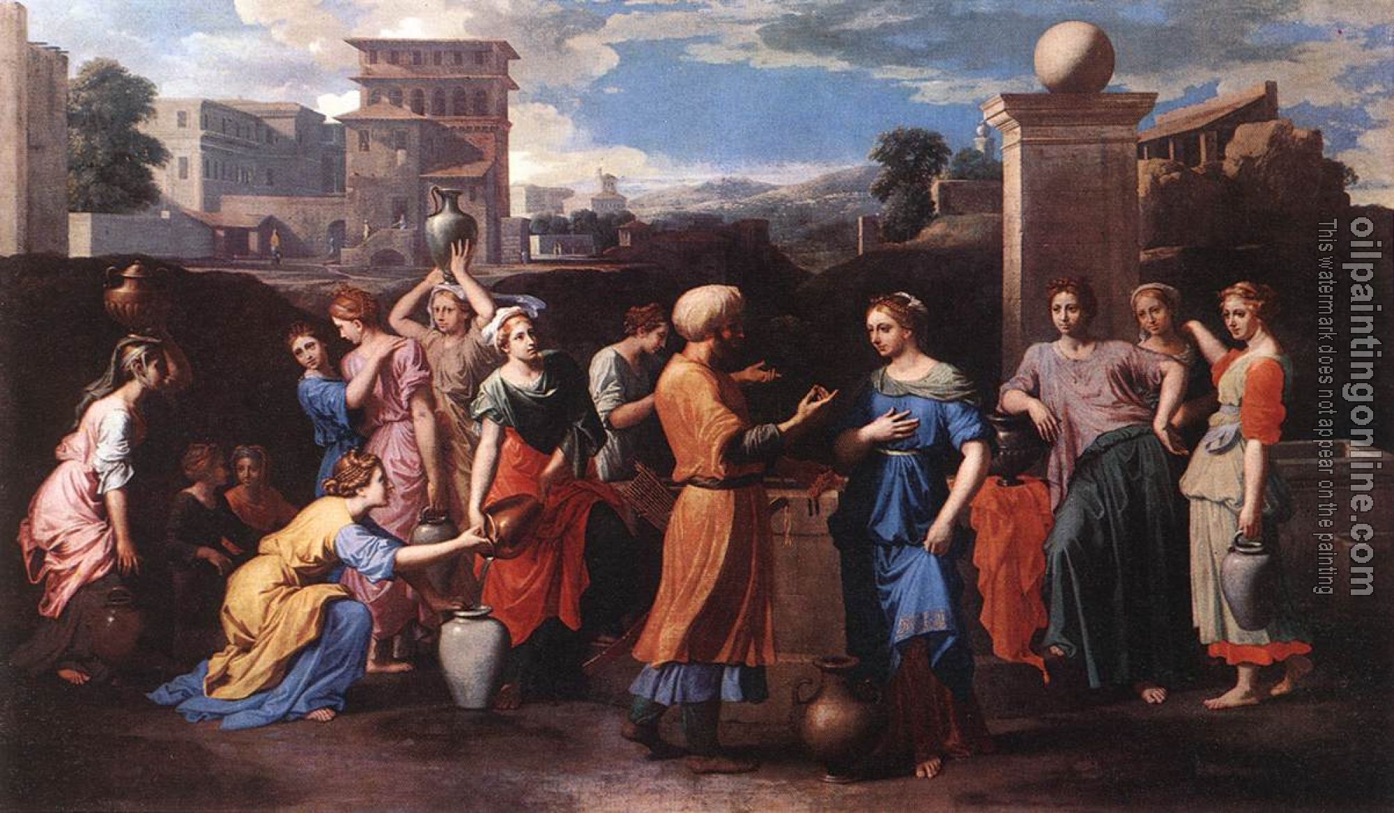Poussin, Nicolas - Rebecca at the Well